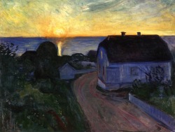 lonequixote:  Sunrise in AsgardstrandÂ ~Â Edvard