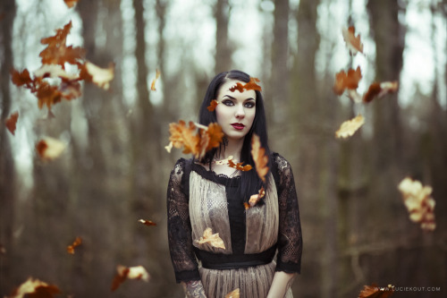 Autumn Leaves III by luciekout model is artist Therése Rosier