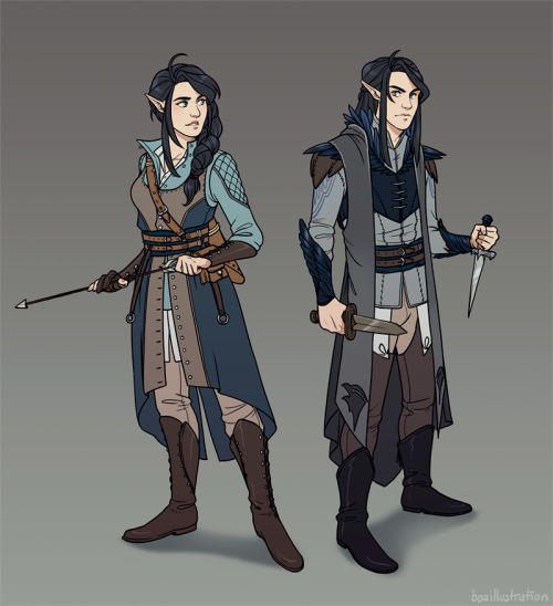 boaillustration:And part two of my Critical Role costume headcanons! I couldn’t bring myself to sepa