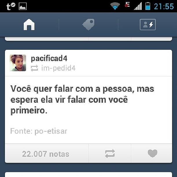 meuperdidomundodesonhos:  Resultado: Os dois ficam sem se falar. 
