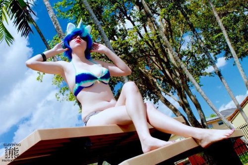 (MLP) Bikini Vinyl Scratch Cosplay by KrazyKari