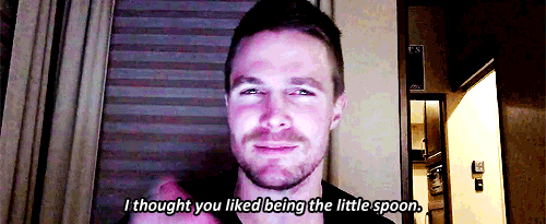 hournited:  requested by anon Team Arrow Diaries: Olicity Skype “Little Spoon”