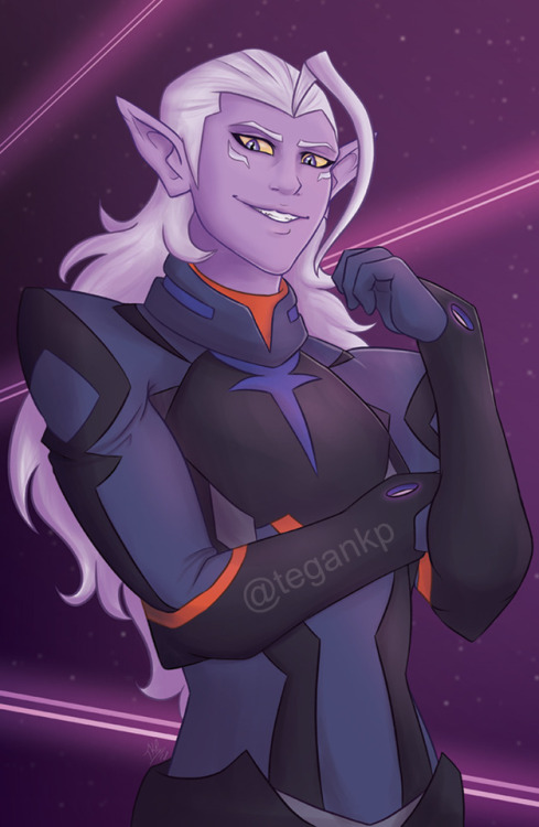 My finished Lotor Print! I’ll have it at Ottawa ComicCon booth 2606 next weekend, may 11th-13th!