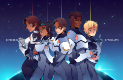 mightier:  refractionSo…I really like the MFE team in that newest season…like…a lot.  A throw back to the very first Voltron fanart / print I ever did (post/146457581538/)!  Even with the parallels, it’s a little funny to see how my style has