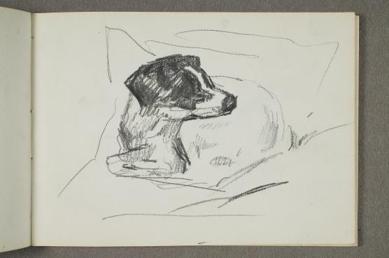 Edvard Munch, pictures of his dog, Fips, 1930s