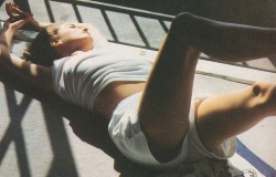 80s-90s-supermodels:  &ldquo;Playing It Cool… The Great White Way&rdquo;, Vogue US, May 1987Photographer: Denis PielModel: Tatjana Patitz