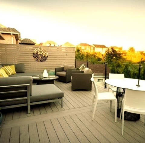 Deck - UncoveredIdeas For A Mid-sized, Open-air Contemporary Backyard Deck Renovation