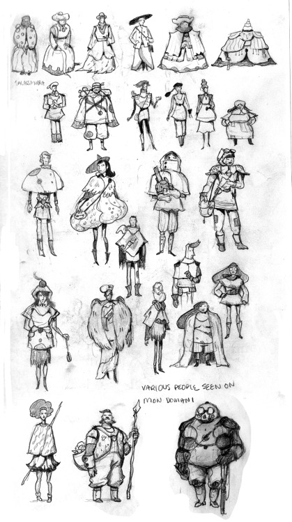 5worldsteam: Here is a sampling of preliminary sketches done by @yumbles, @boyasun, and @mrockefelle