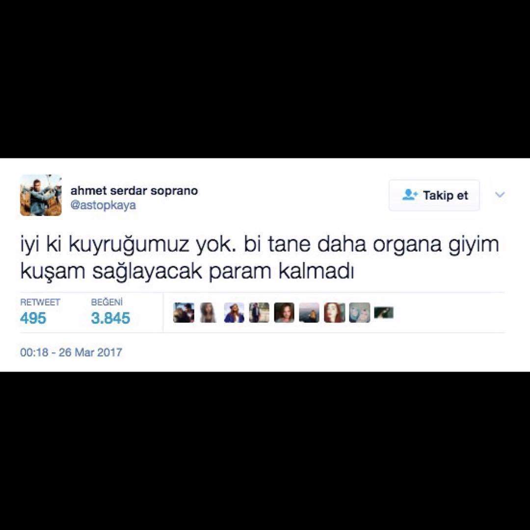 iyi ki kuyruğumuz yok,bi...