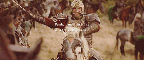 areddhels:Today in Middle-Earth: The horns of the Rohirrim are heard at cockcrow.(March 15th, 3019&n