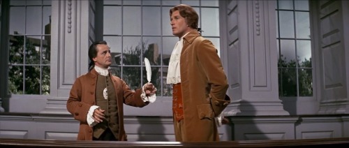 William Daniels and Ken Howard in 1776 (1972, directed by Peter H. Hunt)
