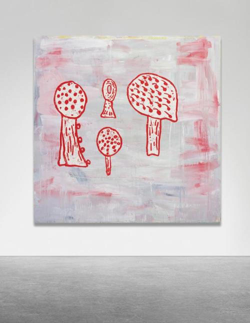 contemporary-art-blog:   Donald Baechler, Tree painting, 2985 