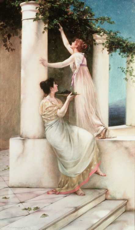 lacedheartt:  Francis Millet (1848-1912) - An Autumn Idyll 