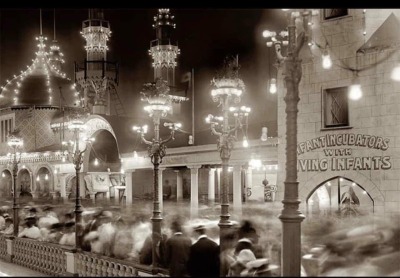 rev-another-bondi-blonde:Thousands of premature infants were saved from certain death by being part of a Coney Island entertainment sideshow.At the time premature babies were considered genetically inferior, and were simply left to fend for themselves