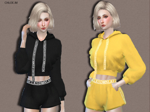 chloem-sims4:  Sports Hoodie and Shorts Created for: The Sims 4 9 colorsHope you like my creations!D