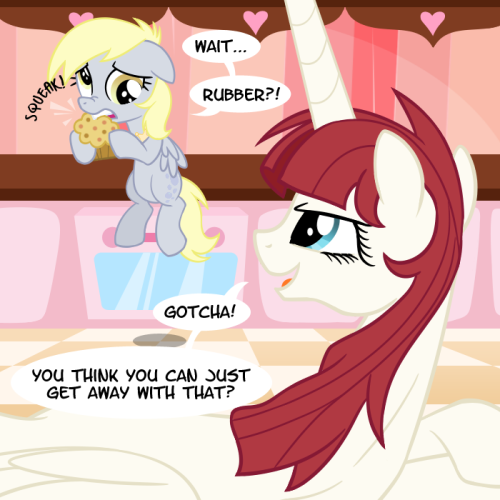 Derpy: This is cruel and unusual punishment… and she was supposed to be dead! No fair.