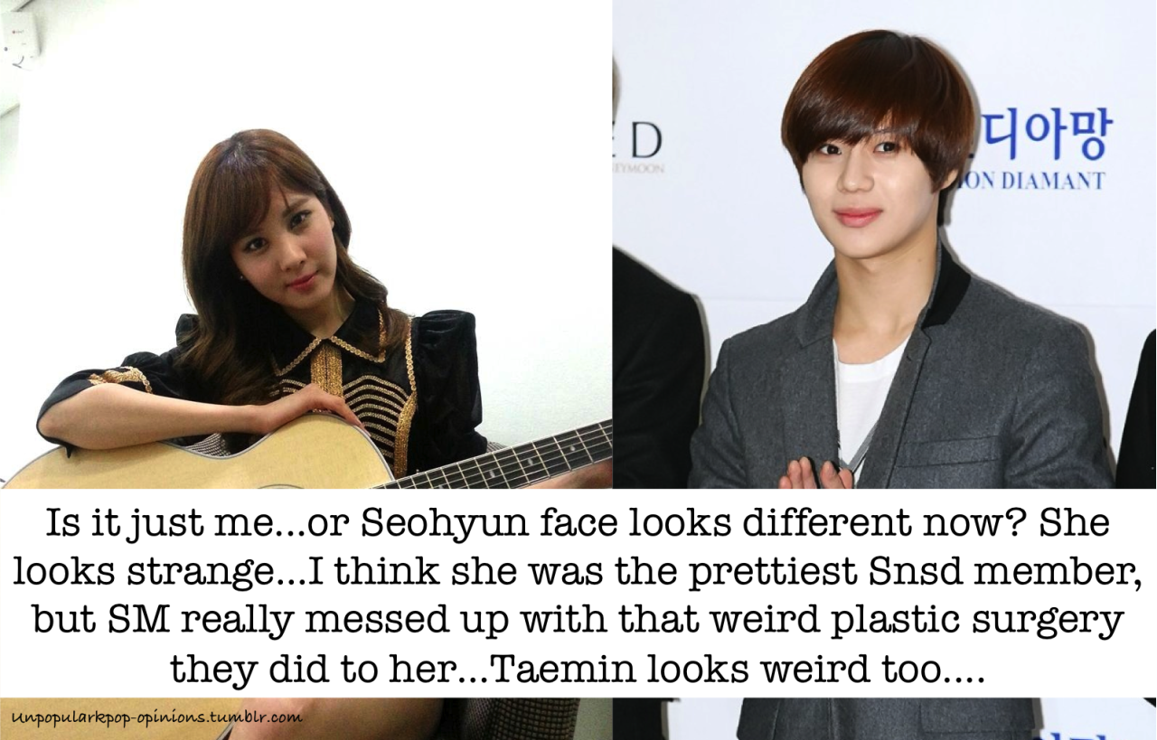 Unpopular K Pop Opinions Is It Just Me Or Seohyun Face Looks Different Now