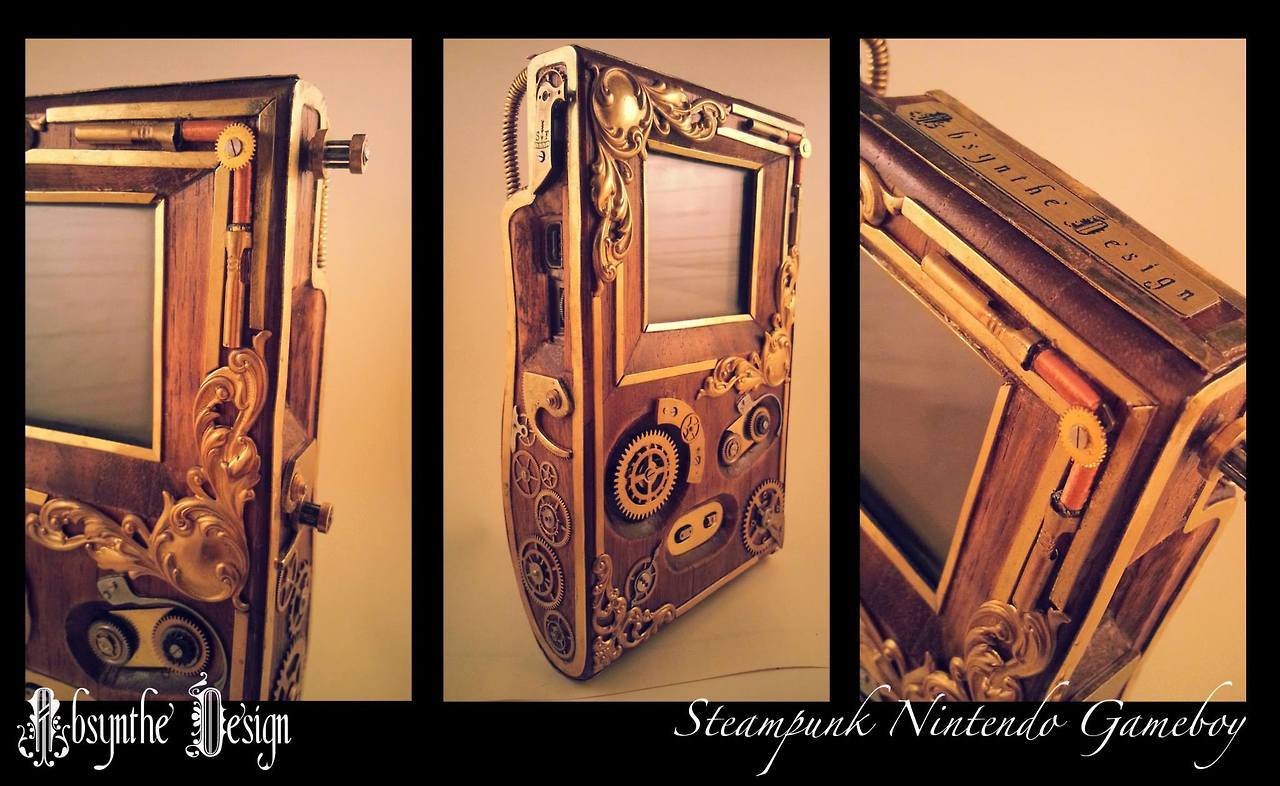 nomalez:  STEAMPUNK NINTENDO GAMEBOY by Absynthe Design Absynthe Design on the web: