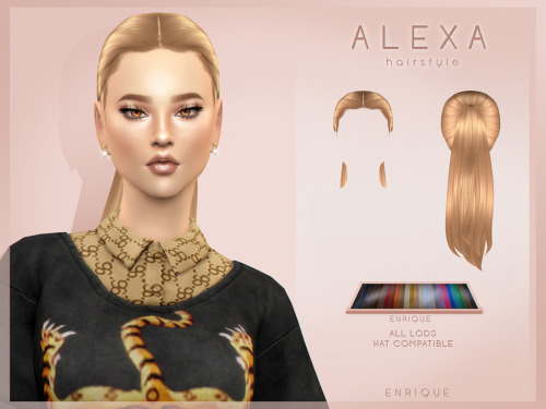 Hey guys! i made this hairstyle last month and i uploaded them on TSR, they all are available for do