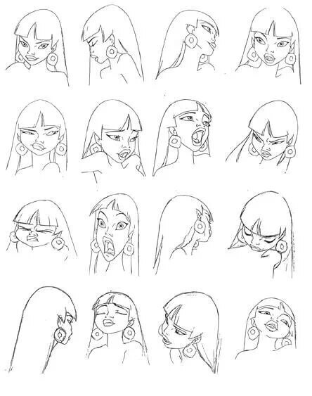 Production art and model sheets from the 2000 DreamWorks feature, The Road to El-Dorado. The charact