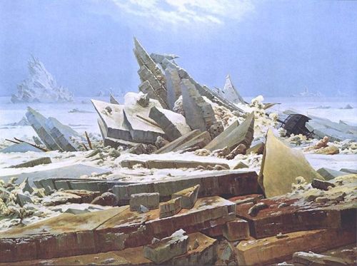 sartle-blog: The Sea of Ice by Caspar David Friedrich at Kunsthalle Hamburg ❄️ Since much of America