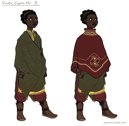 pacnrun: Some outfit concepts for my Daggerfall hero, Samayah. Since Daggerfall is pre-Morrowind and