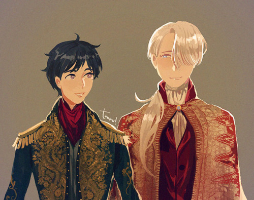 My late contribution to yoi royalty week!! I’m always weak for royalty aus &lt;3
