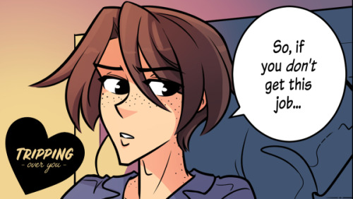 New page up for TRIPPING OVER YOU!♥ First Page Psst— our patrons on Patreon get each page one update