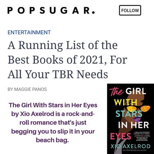 Okay, this is WILD. Thank you @popsugar!!! &ldquo;The Girl With Stars in Her Eyes by Xio Axelrod