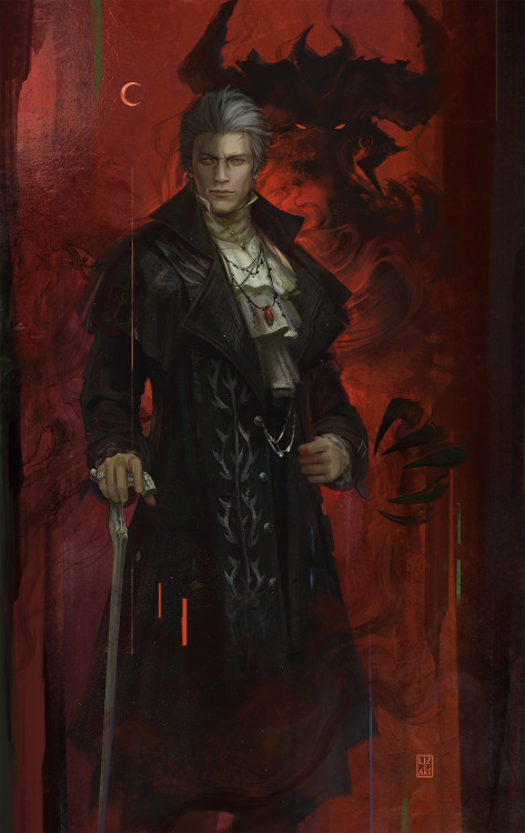 lizzart-zardonicz:POV: You’re a painter and you’re trying to paint Vergil’s portrait but his Doppelg