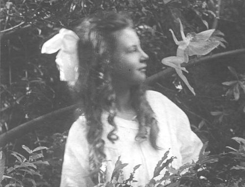 molly-b-damned:The five Cottingley Fairies photographs taken by Elsie Wright and Frances Griffiths b