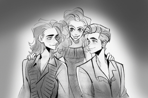 Lestat, Claudia, and Louis by @pinn-n I love this artist’s style, so they had already won me over, a