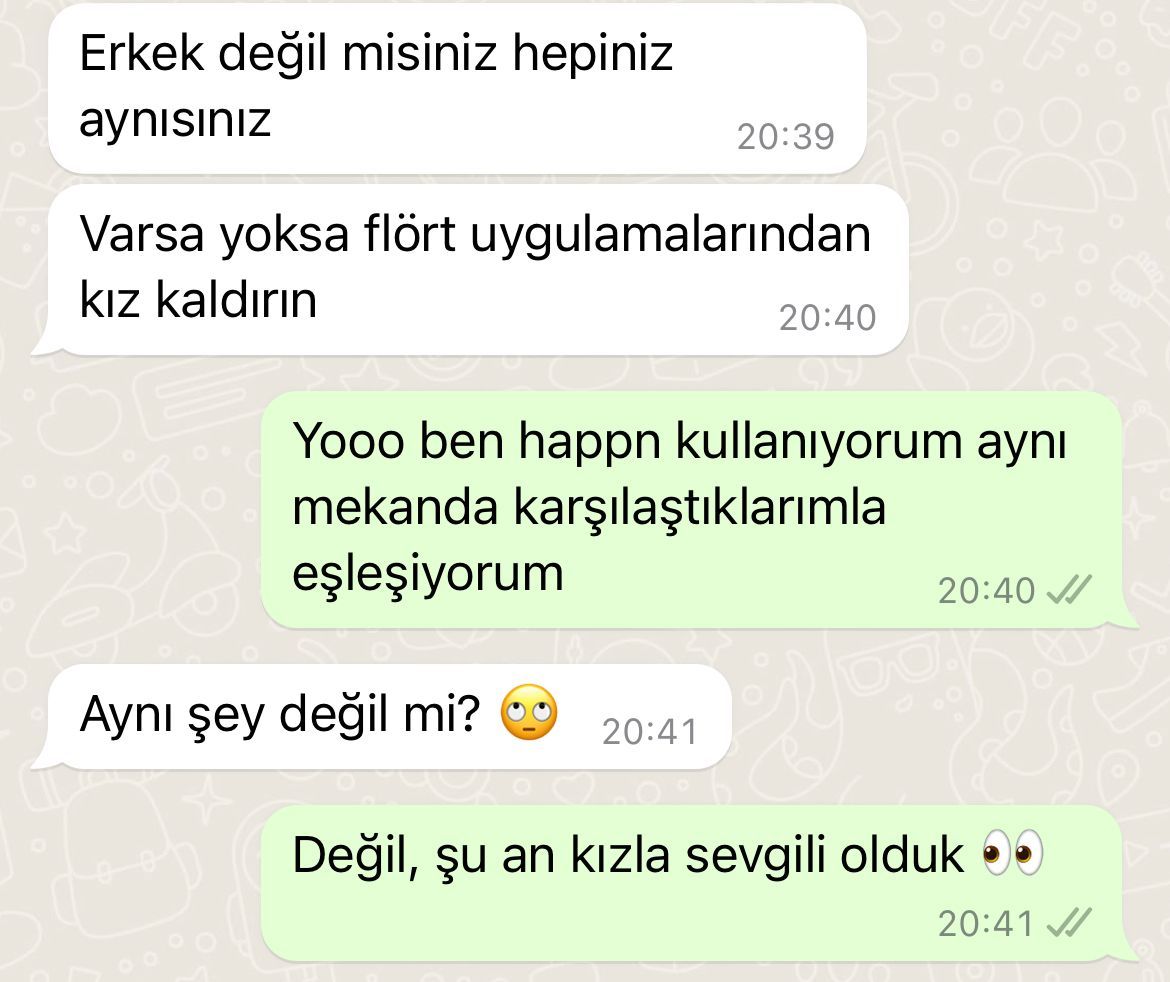 Erkek değil misiniz...