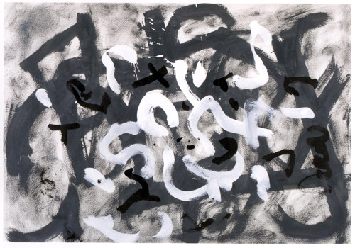 Adolph Gottlieb Composition 1956Gouache on paper20 ¼ x 29 ¼ ” On view now at The Hyde 