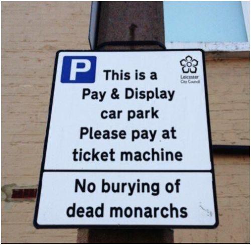 shakespearesociety: purpleapple317: Leicester City Council have already been updating their signs. C