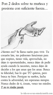 rudixea:  la-vida-no-es-tan-mierda:  ¿Sientes eso? es tu razón de vida, vive, vence la adversidad. Todo es posible. Tu puedes! &lt;3  ☆Blog de Ayuda☆  ♥