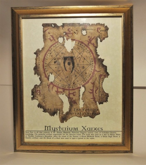 elderscrollsexplained:  A real-life recreation of the Mysterium Xarxes! Made of genuine parchment and aged to be accurate as to how it is seen in skyrim as of 4E 201. Contact me on my etsy if you are interested in custom aged parchments/maps of the elder