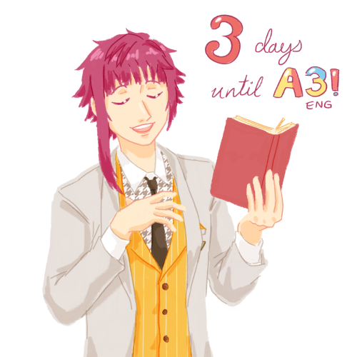 i participated in a twitter countdown for the release of A3! in English! (#a3gamecountdown) it was n