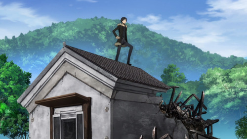 queerschtein:behold the trash king, majestically standing on his pile of trash, fondly looking out o