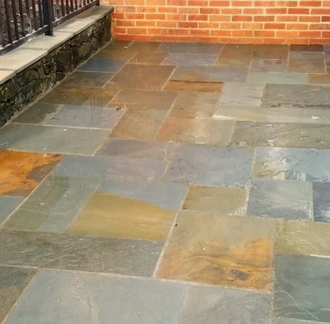 Patio - FountainExample Of A Huge Classic Backyard Stone Patio Fountain Design With No Cover