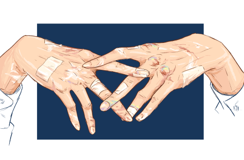 benevolenterrancy: the fact that holmes has these elegant hands, but that they’re all scarred 