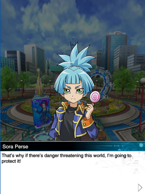 Sora is such a good lil’ guy.I’m looking forward to whichever Arc-V character they bring