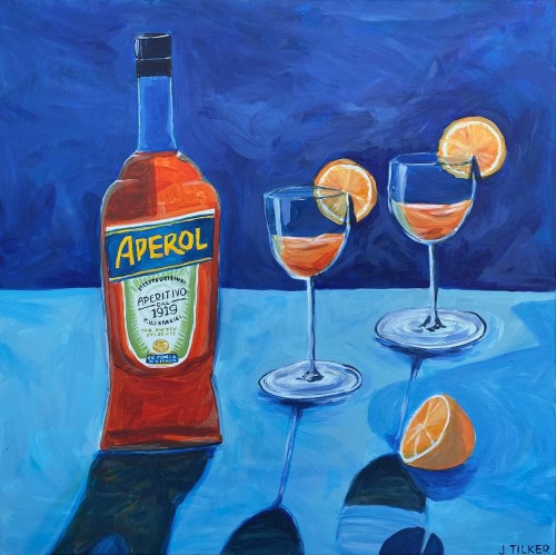 bluethumbart:We do believe it’s Aperol o'clock! Who else is a having one? ⁠ ⁠ Aperol For Two o