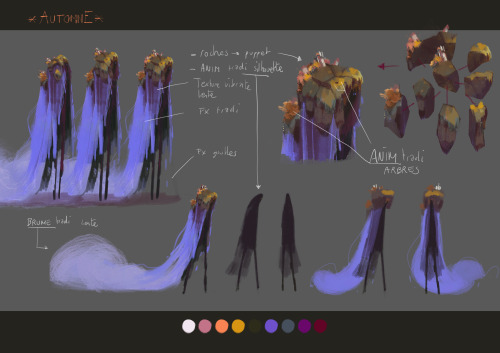 - Short Film // AUTOMNE -Production characterdesigns
