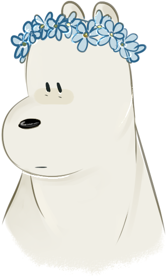 wbbbrothers:     voidvarmit said: could you draw all the bears wearing flower crowns?