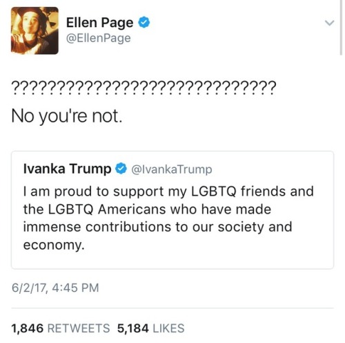 weavemama:scorpia6:weavemama:the best responses to ivanka trump’s bullshit pride month tweet Tag you