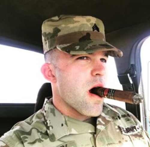 cigarboypa:Fuck yeah - nothing hotter or sexier than a man in uniform who is a cigar man and knows h
