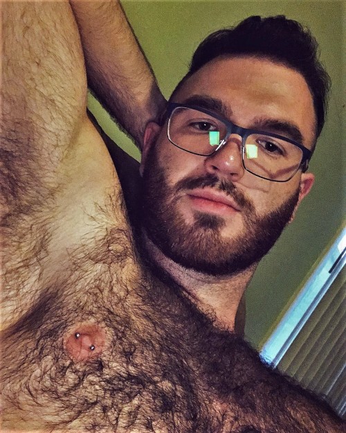 yummy1947:  kahairy3:  Instagram : flxnnx    What a handsome bear he is with his gorgeous beard, moustache and awesome eyebrows, luscious pitfur, as well as growing a magnificent hairy chest, fabulous furrry belly with a sexy “treasure trail” going