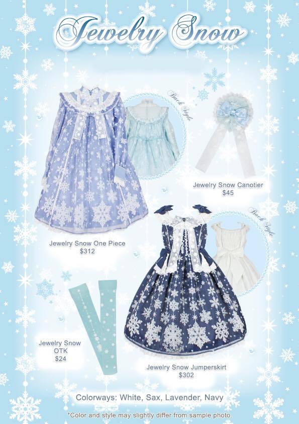 Angelic Pretty USA — ❄️Jewelry Snow Series❄️ の激安 Angelic Pretty JEWELRY Snow ひざ丈ワンピース