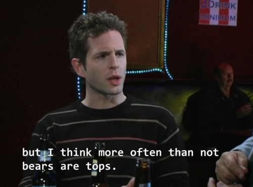 tumblinwithhotties:  Dennis (Glenn Howerton) enough oral education…let’s step into the bedroom and move this to clinical studies. Although some form of oral would continue there.